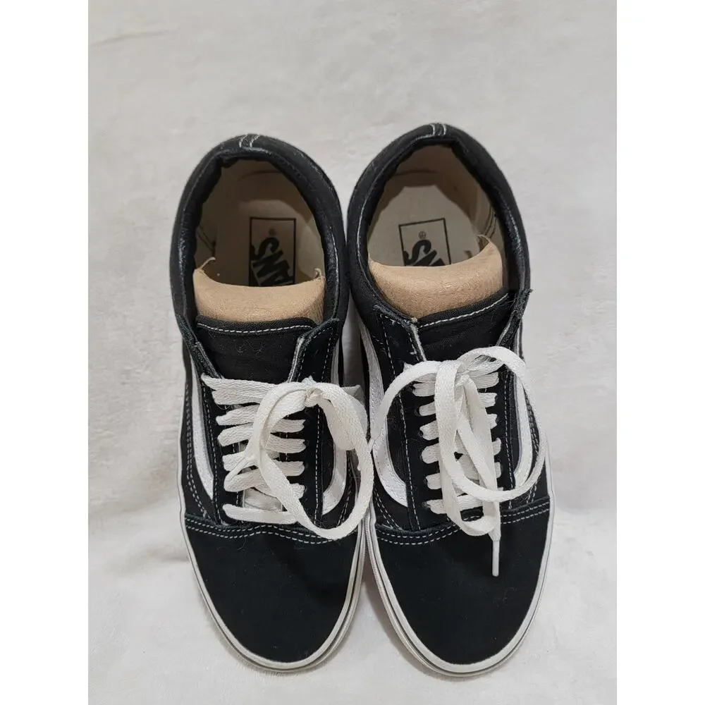 Vans Old Skool Black Suede Canvas Skate Shoes Men's Size 7.5 US / 7 US women